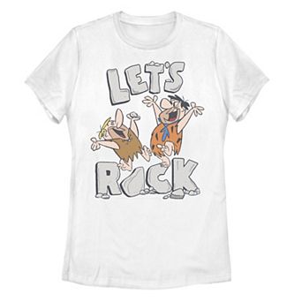 Juniors' The Flintstones Fred & Barney Let's Rock Tee