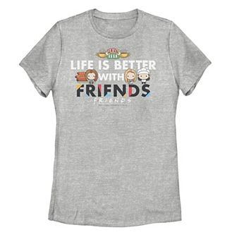 Juniors' Friends Chibi Life Is Better With Friends Tee