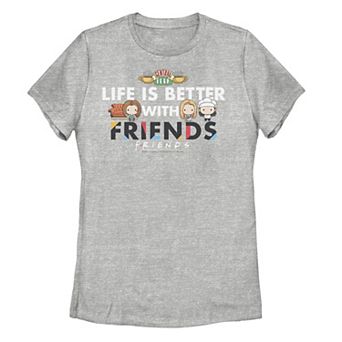 Juniors' Friends Chibi Life Is Better With Friends Tee