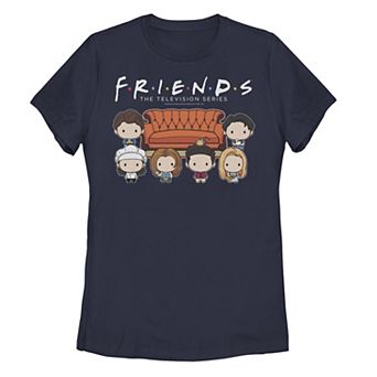 Juniors' Friends Chibi Couch Crew Tee
