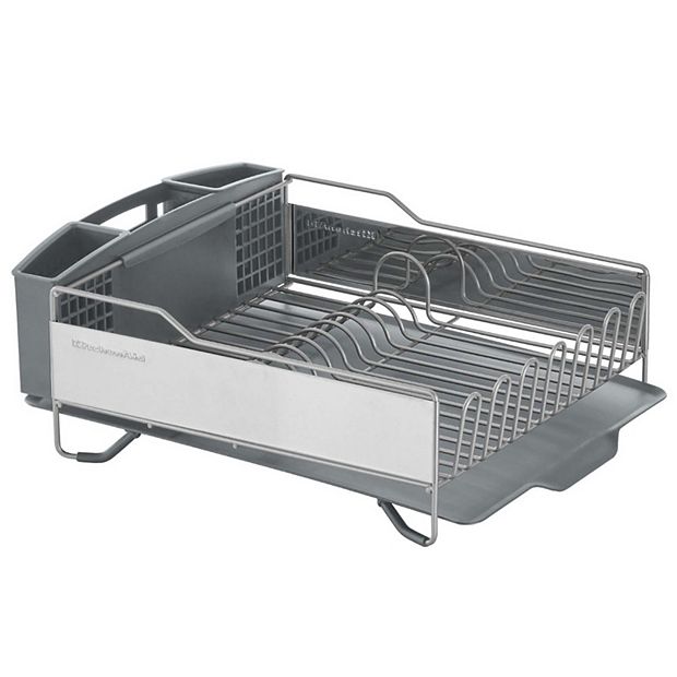 Kitchenaid Low Profile Powder Coated Dish Drying Rack in Charcoal