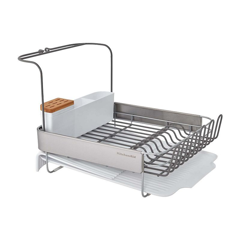 KitchenAid KE896BX Full-Size Expandable Dish-Drying Rack, White