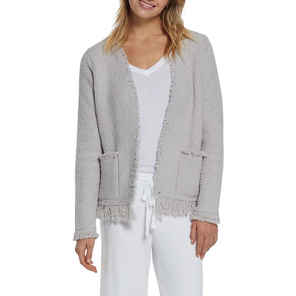 Women's Barefoot Dreams CozyChic Fringed Jacket