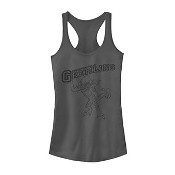 Juniors' Gremlins Kingston Falls Stripe Graphic Tank Top
