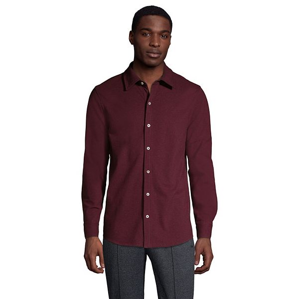 Men's Lands' End Untucked Mesh Oxford ButtonDown Shirt