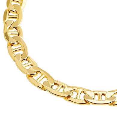Everlasting Gold 10k Gold Mariner Chain Bracelet