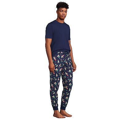 Men's Lands' End Jersey Pajama Sleep Set