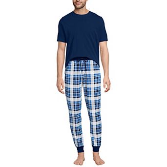 Men's Lands' End Jersey Pajama Sleep Set