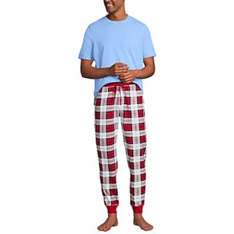 Men's Lands' End Jersey Pajama Sleep Set