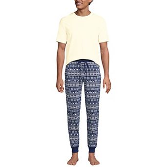 Men's Lands' End Jersey Pajama Sleep Set