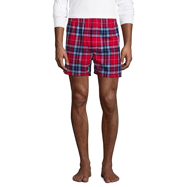 Men's Lands' End ClassicFit Cotton Flannel Boxers