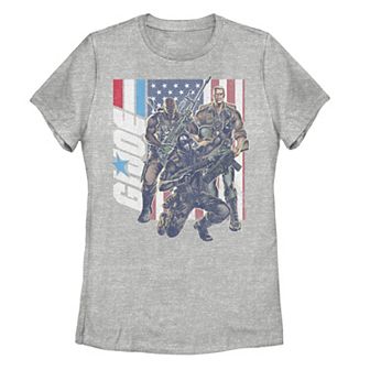 Juniors' G.I. Joe Action Pose Americana Portrait Tee