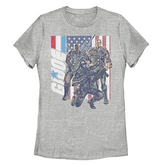 Juniors' G.I. Joe Action Pose Americana Portrait Tee