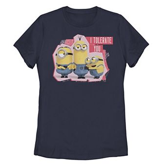 Juniors' Minions I Tolerate You Trio Portrait Tee
