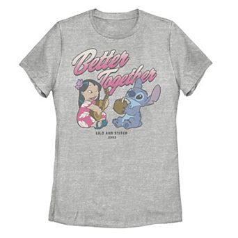 Juniors' Disney's Lilo & Stitch Better Together Duo Portrait Tee