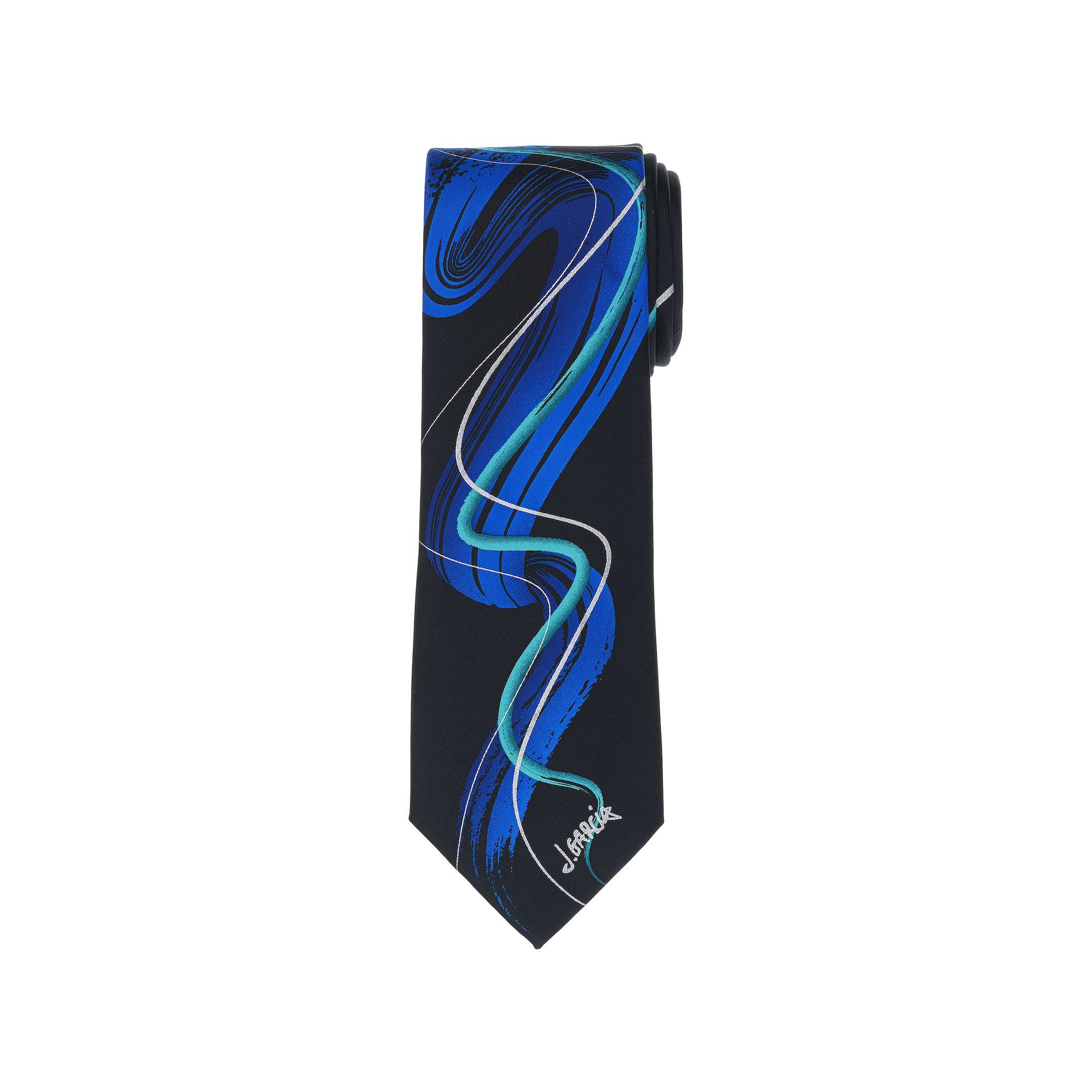 Mens Jerry Garcia Tie, Blue Liquid