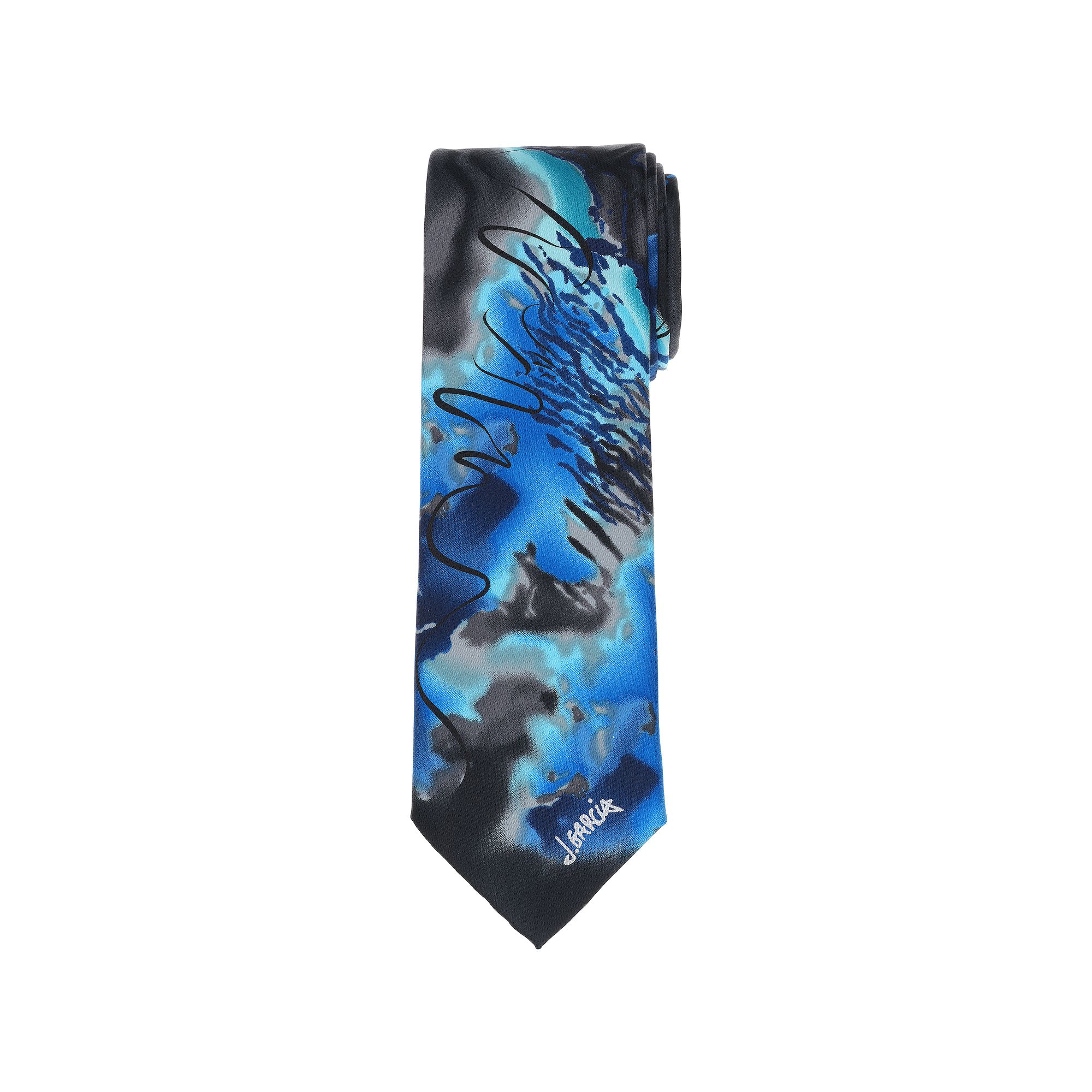Mens Jerry Garcia Tie, Blue Poet