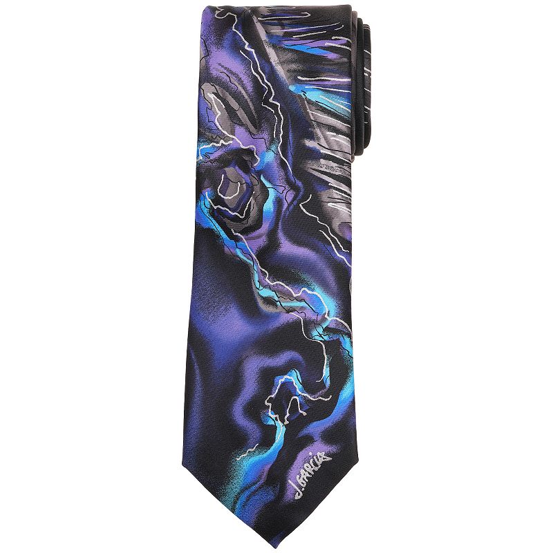 Men's Jerry Garcia Tie, Grey Fine Etching