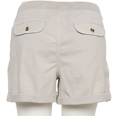 Plus Size Sonoma Goods For Life® Easy Pull-On Utility Shorts