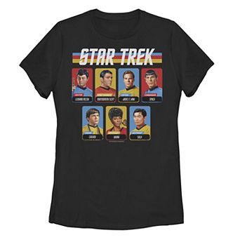 Juniors' Star Trek Original Series Crew Retro Rainbow Tee