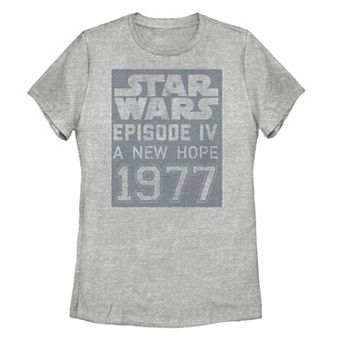 Juniors' Star Wars Episode IV A New Hope 1977 Blackboard Tee