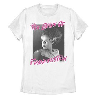 Juniors' Universal Monsters The Bride Of Frankenstein Paint Splatter Tee