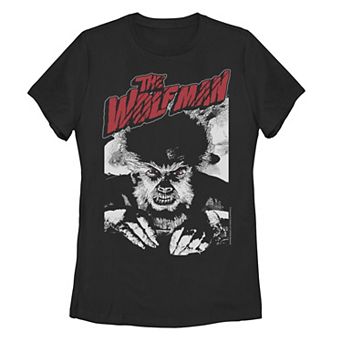 Juniors' Universal Monsters The Wolfman Title Portrait Tee