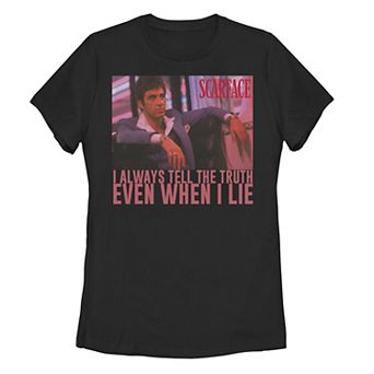 Juniors' Scarface I Always Tell The Truth Even When I Lie Tee