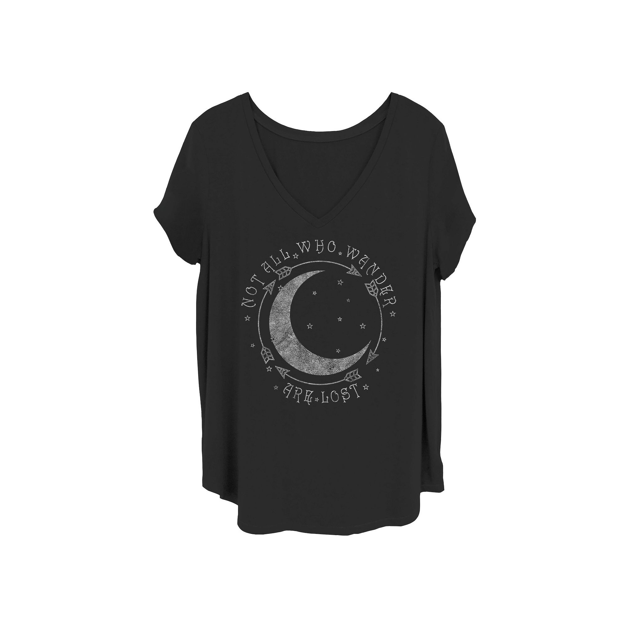 Juniors Wander Lost Celestial Tee, Girls, Size: 4XL, Black