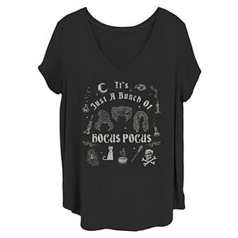 Disney's Hocus Pocus Plus Size It's Just A Bunch Of Hocus Pocus Graphic Tee