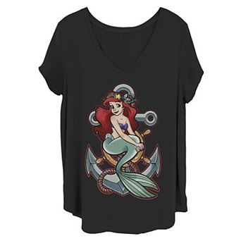 Disney's The Little Mermaid Juniors' Anchor Poster Plus Tee