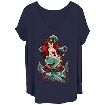 Disney's The Little Mermaid Juniors' Anchor Poster Plus Tee