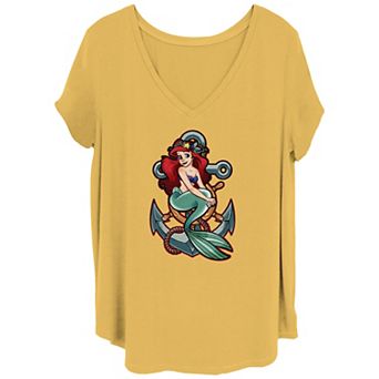 Disney's The Little Mermaid Juniors' Anchor Poster Plus Tee