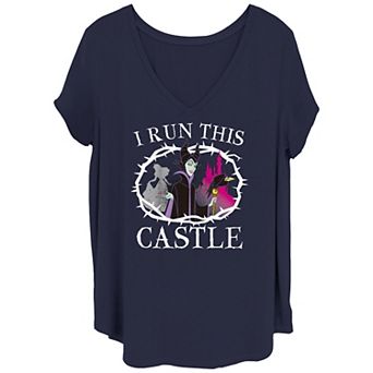 Disney's Sleeping Beauty Maleficent I Run This Castle Thorns Juniors' Plus Tee