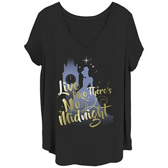 Disney's Cinderella Almost Midnight Juniors' Plus Tee