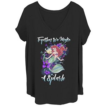Disney's Little Mermaid Juniors' Plus Tee