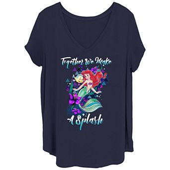 Disney's Little Mermaid Juniors' Plus Tee