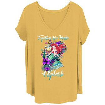 Disney's Little Mermaid Juniors' Plus Tee