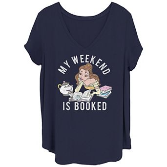 Disney's Beauty And The Beast Reading Juniors' Plus Tee
