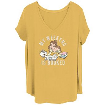 Disney's Beauty And The Beast Reading Juniors' Plus Tee