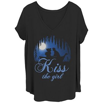 Disney's The Little Mermaid Juniors' Plus Kiss Tee