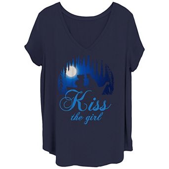 Disney's The Little Mermaid Juniors' Plus Kiss Tee