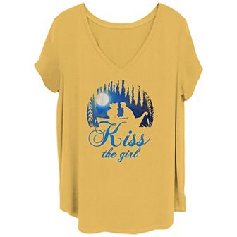 Disney's The Little Mermaid Juniors' Plus Kiss Tee