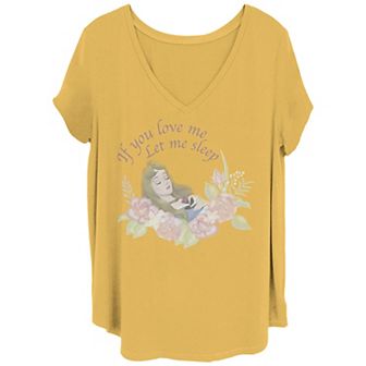 Disney's Sleeping Beauty "If You Love Me Let Me Sleep" Juniors' Plus Size Graphic Tee