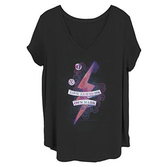 Juniors' Plus Size Harry Potter: Deathly Hallows 2 "Love Leaves Its Own Mark" Tee