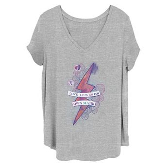 Juniors' Plus Size Harry Potter: Deathly Hallows 2 "Love Leaves Its Own Mark" Tee