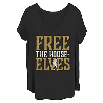 Juniors' Plus Size Harry Potter Dobby "Free The House-Elves" Graphic Tee