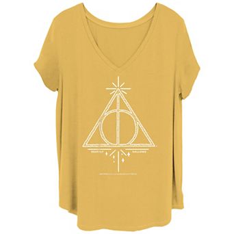 Juniors' Plus Size Harry Potter Deathly Hallows Graphic Tee