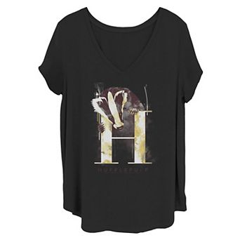 Juniors' Plus Size Harry Potter Hufflepuff Graphic Tee
