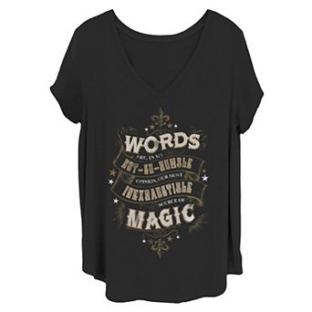Juniors' Plus Size Harry Potter "Words In My Not So Humble Opinion" Graphic Tee